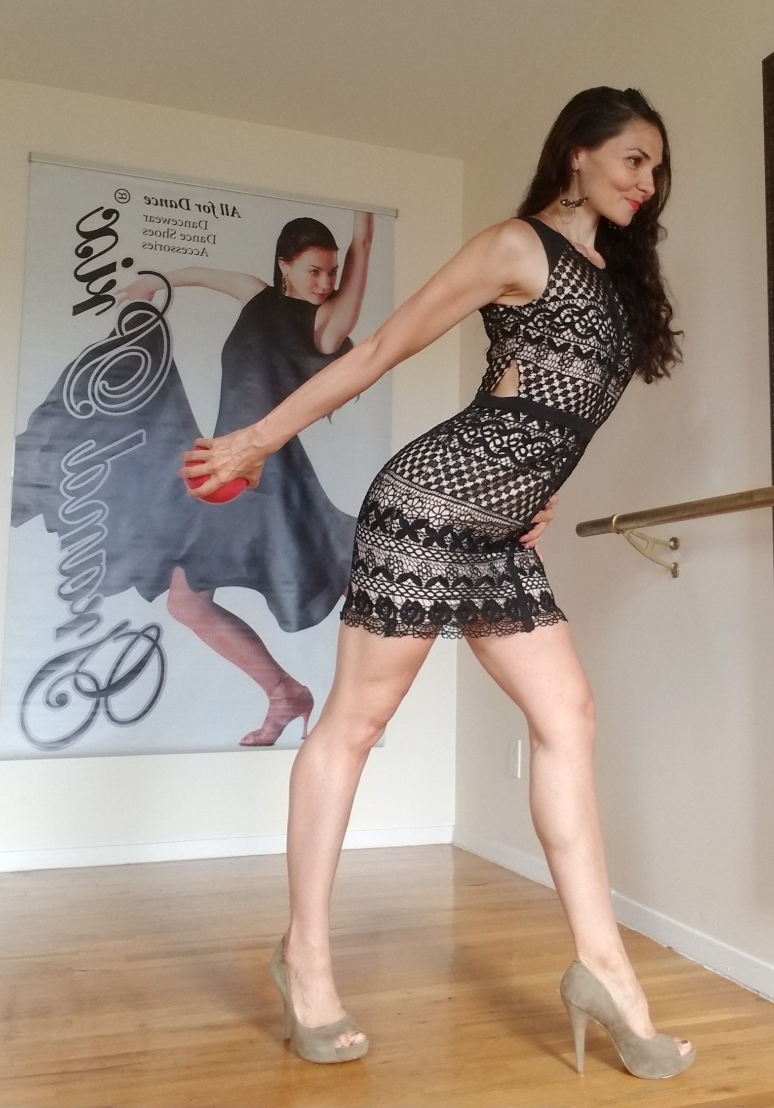 Ivana training in her dance fitness program in New York City