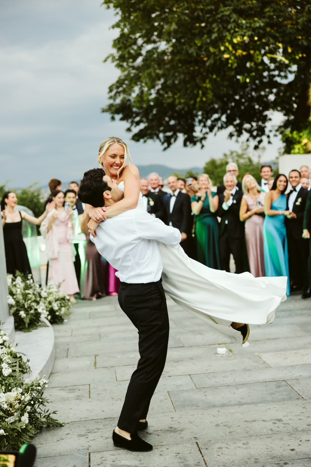 Couple performing their first wedding dance 2