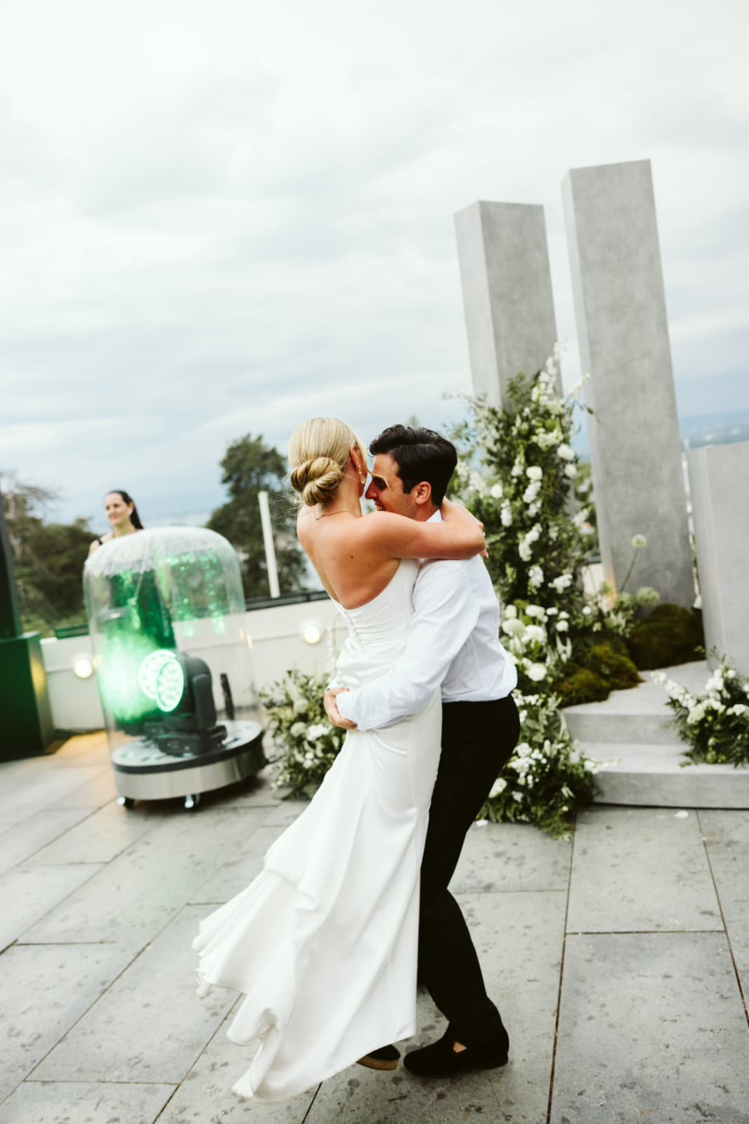 Couple performing their first wedding dance 3